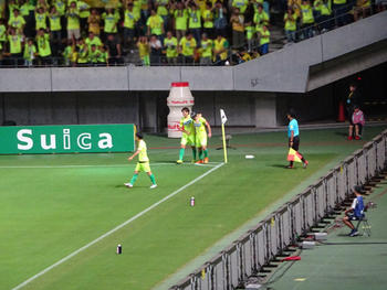 船山のゴール直後