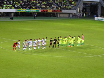 試合終了後の整列