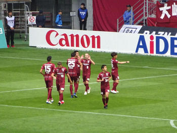 イニエスタのゴール直後