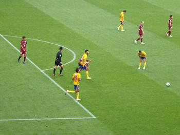 ハモン・ロペスのゴール直後