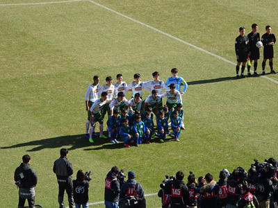 試合前の記念撮影