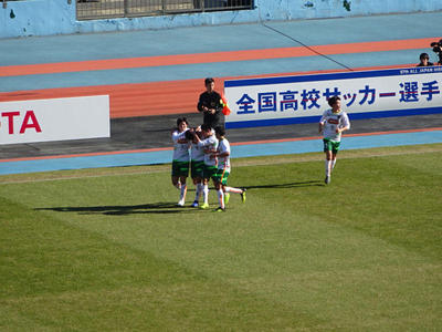 青森山田の1点目直後