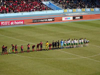 試合終了後の整列