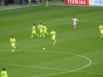 クレーベのゴール後