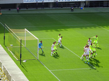 前半のCKのチャンス