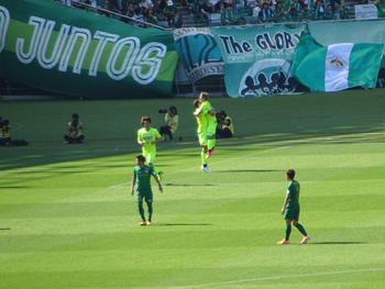 船山のゴール直後