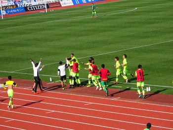 エベルトのゴール直後