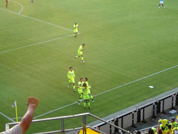 為田のゴール直後