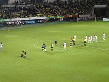 試合後の選手たち