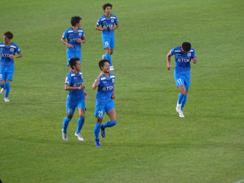 北原のゴール直後