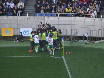 青森山田の1点目直後