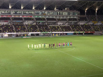 試合終了後の整列