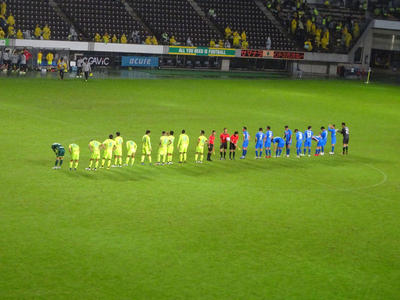 試合終了後の整列