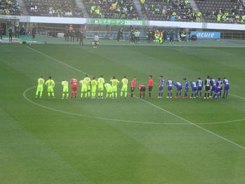 試合終了時の整列