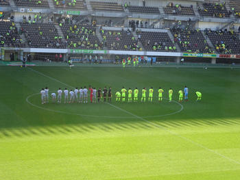 試合終了後の整列