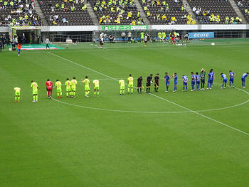 試合終了後の整列