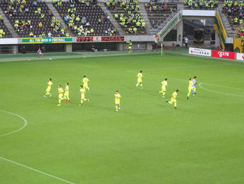 vsザスパクサツ群馬 円陣ダッシュ