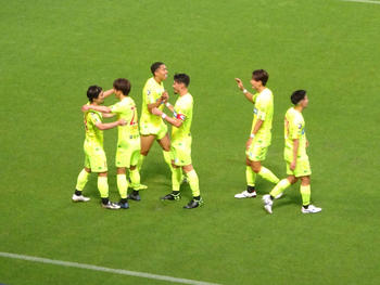 船山のゴール直後