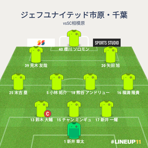 vsSC相模原 先発メンバー