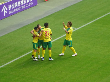 見木のゴール直後