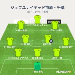 vsV・ファーレン長崎 先発メンバー