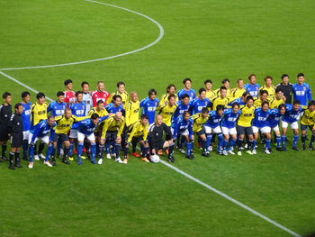 試合前の記念撮影