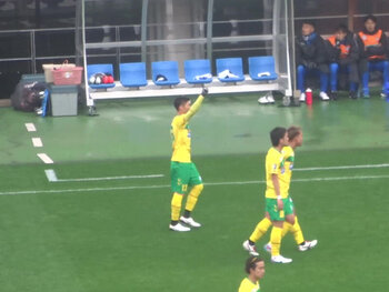 鈴木の先制点後