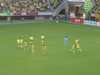 円陣ダッシュ vsファジアーノ岡山