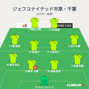 vsサガン鳥栖 先発メンバー