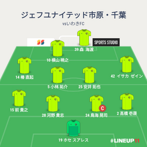 vsいわきFC 先発メンバー