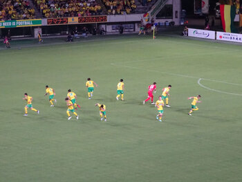 円陣ダッシュ vsロアッソ熊本