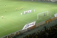 後半、絶好の位置でのフリーキック