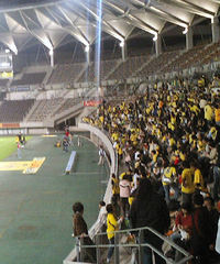 19時過ぎにはゴール裏はいっぱい