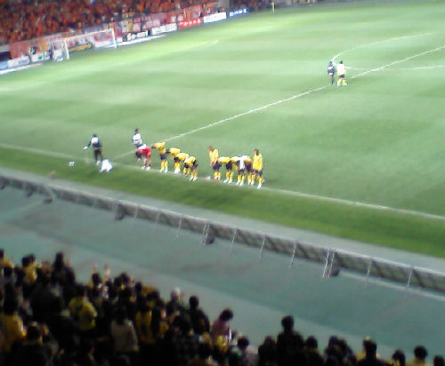 試合終了後の選手達