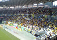 開場直後のゴール裏