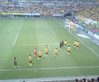 試合終了後の選手達