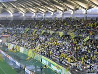 試合前のジェフゴール裏