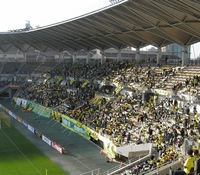 入場直後のゴール裏