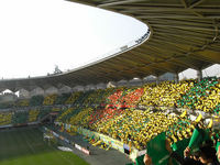 選手入場時のゴール裏