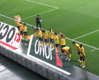 試合終了後の選手達