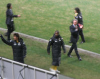 試合後の場内一周