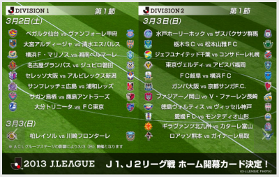 Jリーグ2013　開幕戦