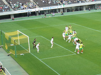 ジェフのCKのチャンス