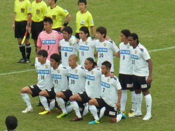 試合前の記念撮影