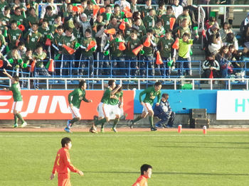 青森山田が同点に追いつく