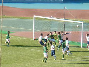 青森山田のCKのチャンス