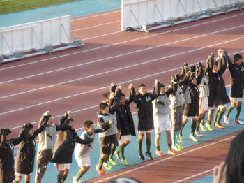 青森山田勝利のバンザイ