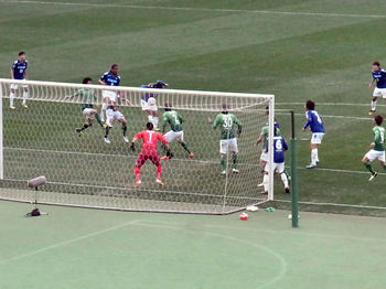 ジェフのCKのチャンス 後半