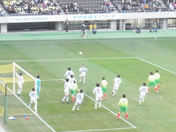 ジェフのFKのチャンス