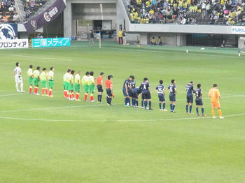 試合終了後の整列